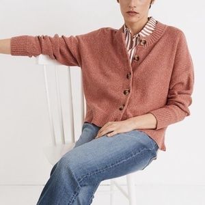 NWT - Madewell Pink Broadway Cardigan Sweater